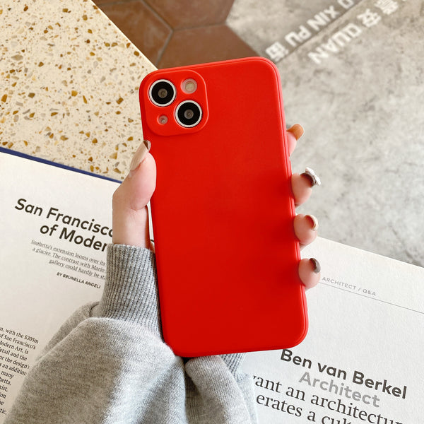 Silicone iPhone Case ( Red )