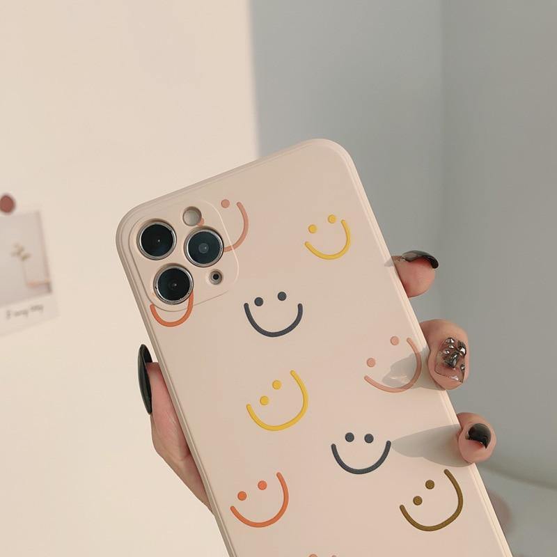Colored Smiley iPhone Case - VoxxCase