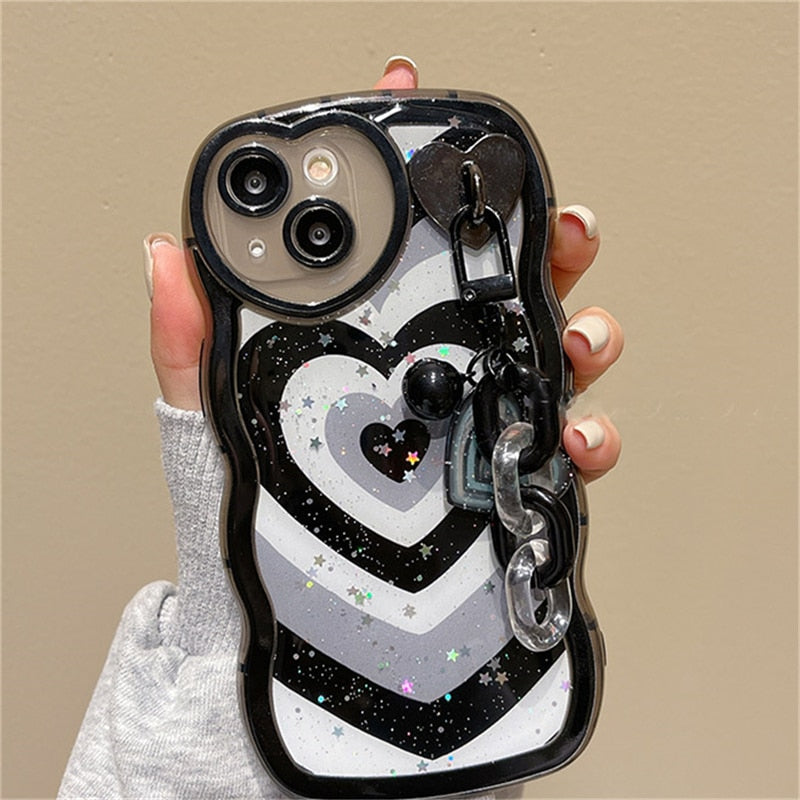 Glitter Love Heart iPhone Case