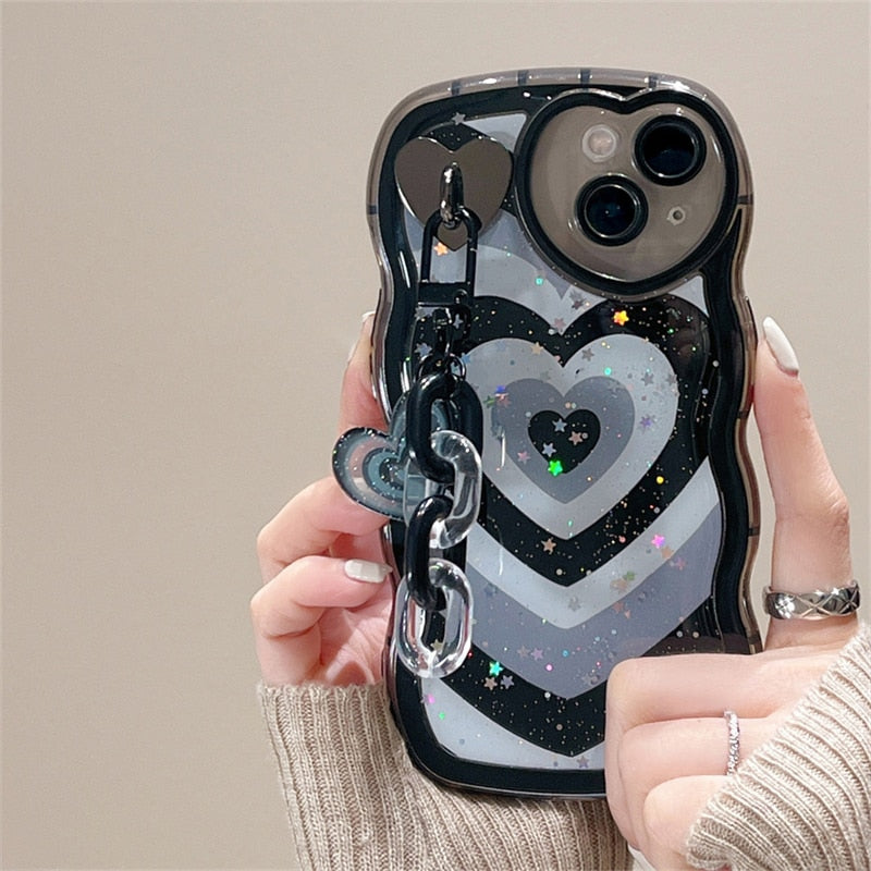 Glitter Love Heart iPhone Case