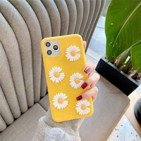 3D Yellow Daisy Phone Case - VoxxCase