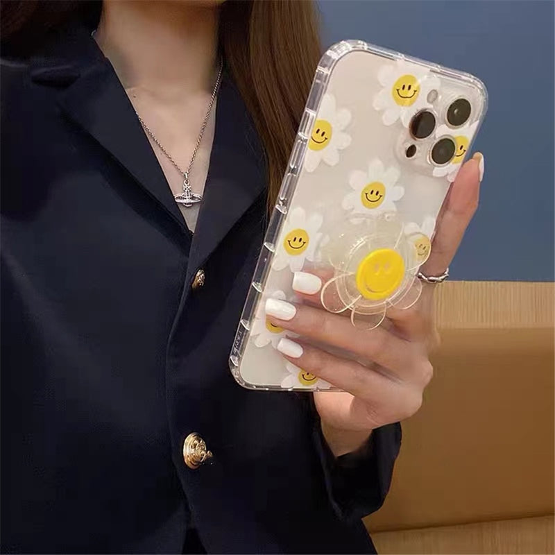 Ring Grip Daisy Flower iPhone Case
