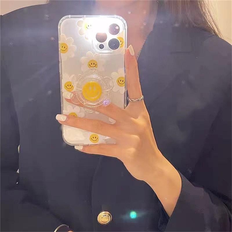 Ring Grip Daisy Flower iPhone Case