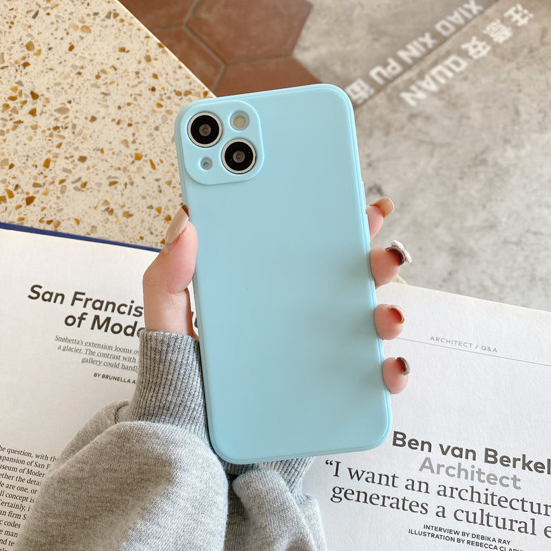Silicone iPhone Case ( Sky Blue )