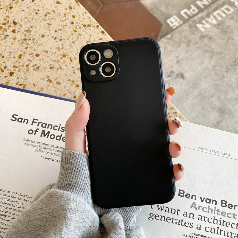 Silicone iPhone Case ( Black )