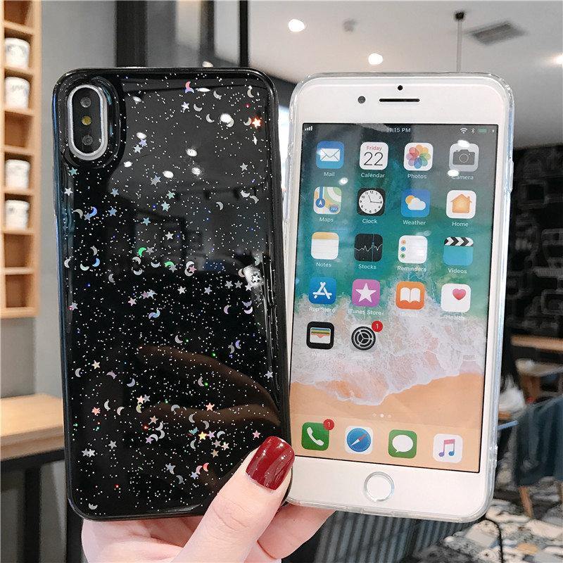 Bling Stars & Glitter Print iPhone Cases - VoxxCase