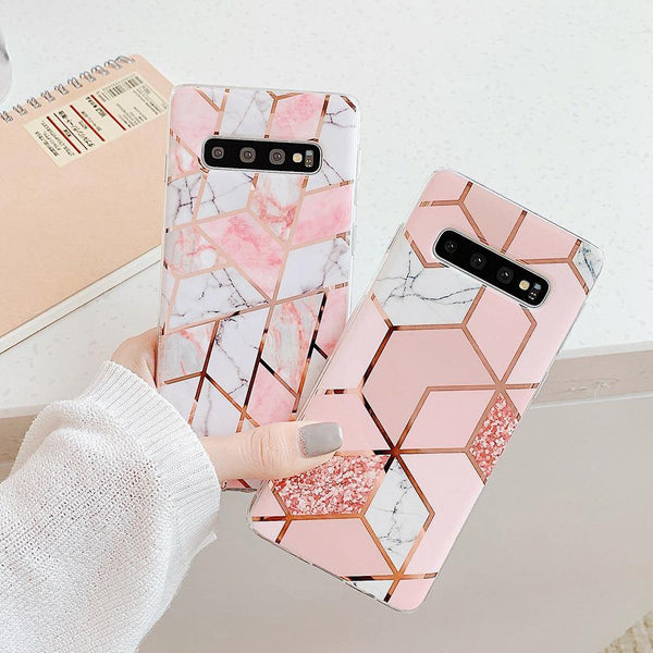 Electroplated Geometric Design Samsung Case - VoxxCase