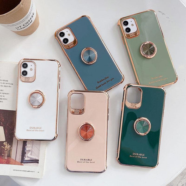 Electroplated Luxury + Magnetic Car Holder iPhone Cases - VoxxCase