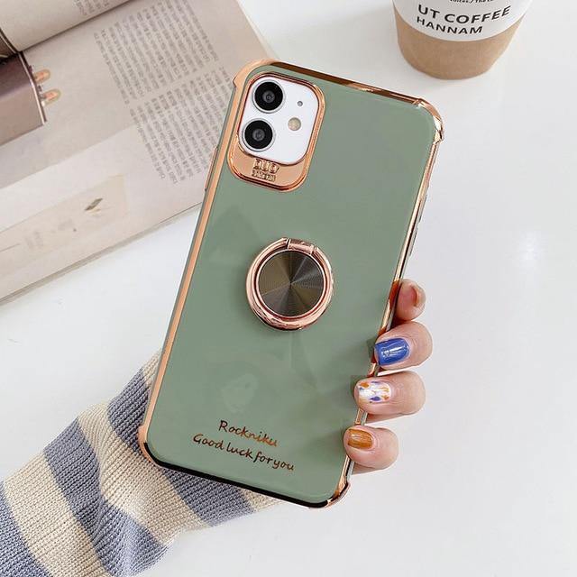 Electroplated Luxury + Magnetic Car Holder iPhone Cases - VoxxCase