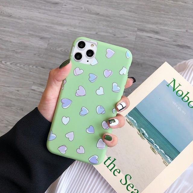 Light Green Floral iPhone Case - VoxxCase