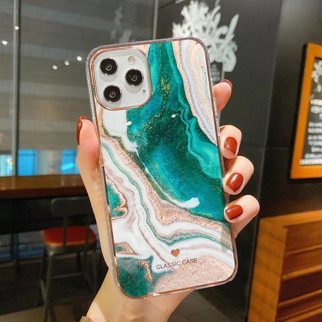 Lush Glitter Marble iPhone Cases - VoxxCase