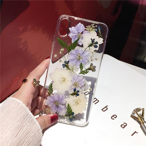 Real Pressed Dried Flowers Phone Case