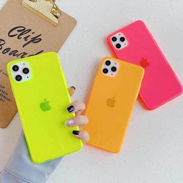 Fluorescent Clear Silicone iPhone Cases - Voxx Case