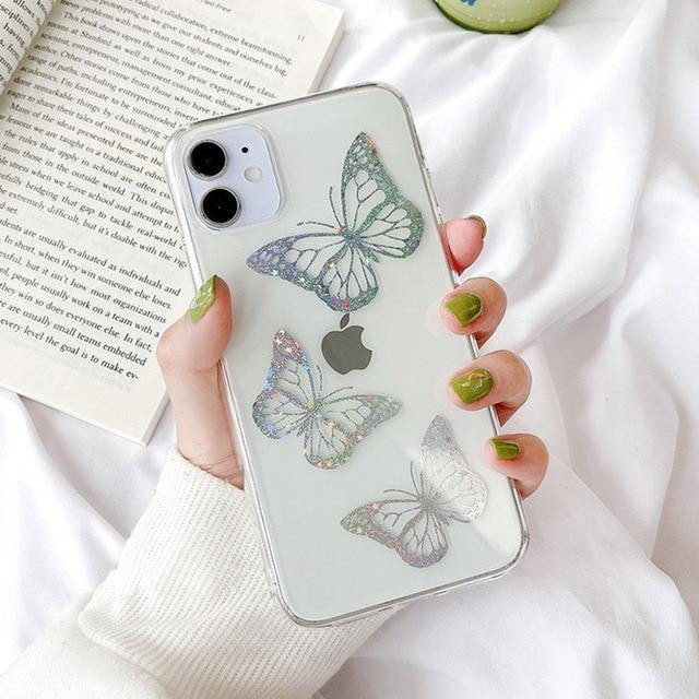 Leaves & Butterfly iPhone Cases - VoxxCase
