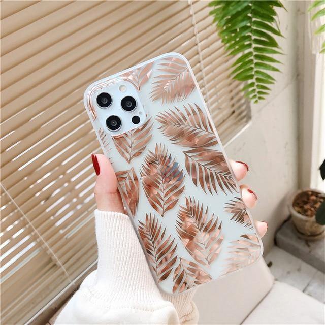 Electroplated Tree & Leave iPhone Cases - VoxxCase