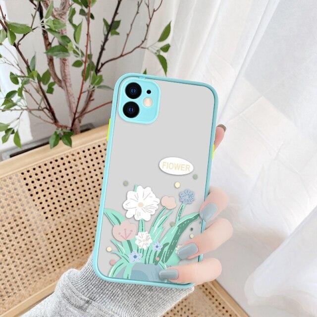 Lens Protection Flower Phone Cases
