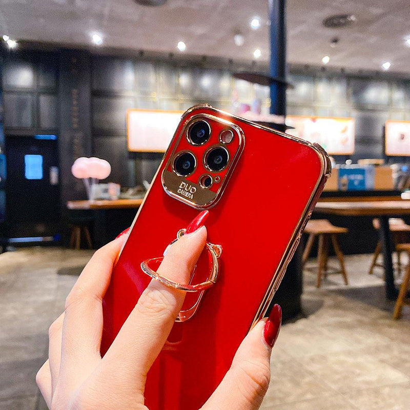 Luxury Shock-Proof iPhone Case - Red - VoxxCase