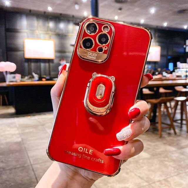 Luxury Shock-Proof iPhone Case - Red - VoxxCase