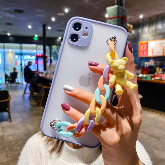 3D Wrist Chain Bear iPhone Cases - Voxx Case