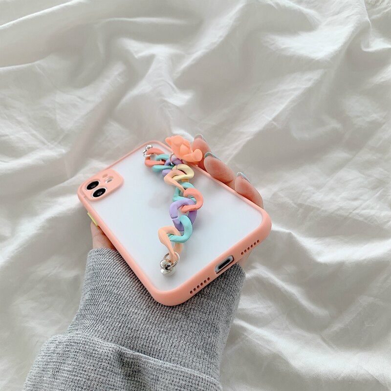 Cute Bear + Wrist Strap iPhone Cases