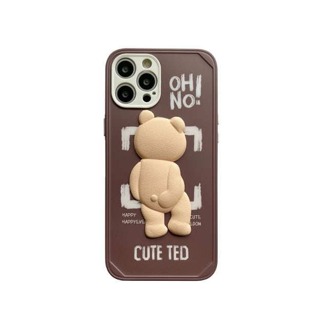 Ultra Protective 3D Teddy Bear iPhone Cases