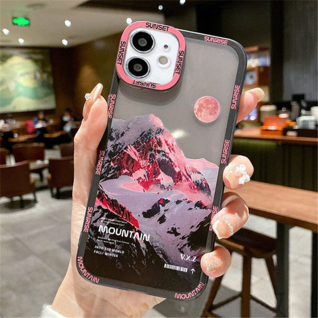 Anti-Knock Snowy Mountain iPhone Cases