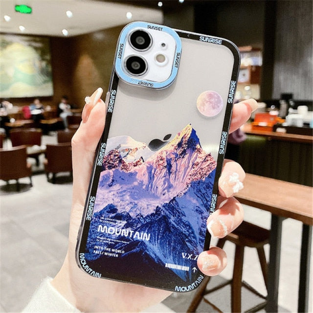 Anti-Knock Snowy Mountain iPhone Cases